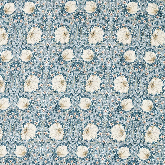 MORRIS & CO Pimpernel WW Fabric Classic Floral Blue,Coral   - MSWW227281