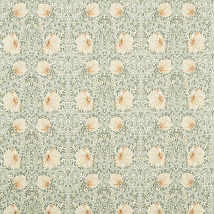MORRIS & CO Pimpernel WW Fabric Classic Floral Sage,Caramel   - MSWW227283
