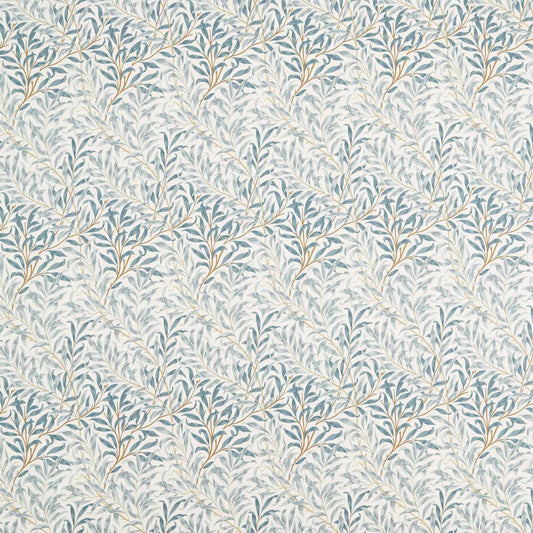 MORRIS & CO Willow Boughs WW Fabric Leaves , Trees Mineral Blue   - MSWW227285