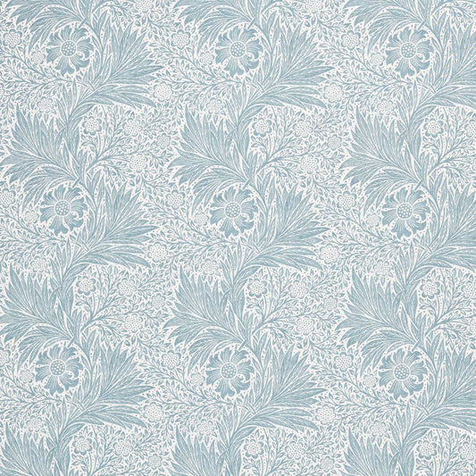 MORRIS & CO Pure Marigold Sheer WW Fabric Classic Floral Soft Blue   - MSWW227295