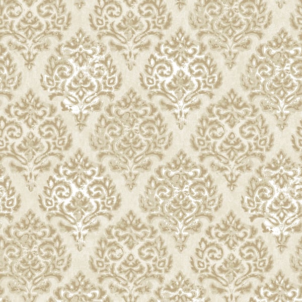 Galerie Wallcoverings Lustre Modern Damask Galerie Wallcoverings  Gold   - MT2009