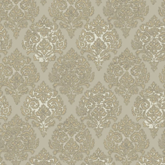Galerie Wallcoverings Lustre Modern Damask Galerie Wallcoverings  Gold   - MT2022