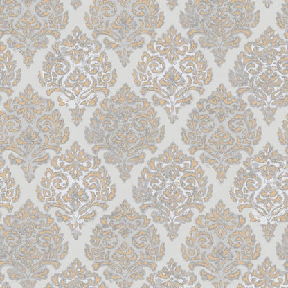 Galerie Wallcoverings Lustre Modern Damask Galerie Wallcoverings  Rose Gold   - MT2035