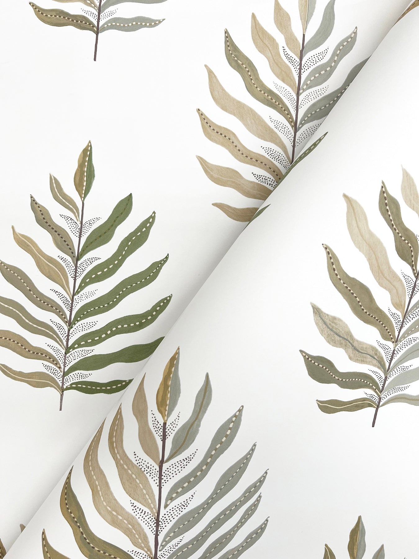 York Wallcoverings Montecito Miramar Desert Palm Wallpaper Coastal Botanical Greens   - MT5603