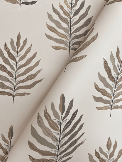 York Wallcoverings Montecito Miramar Sand Wallpaper Coastal Botanical Beiges   - MT5604