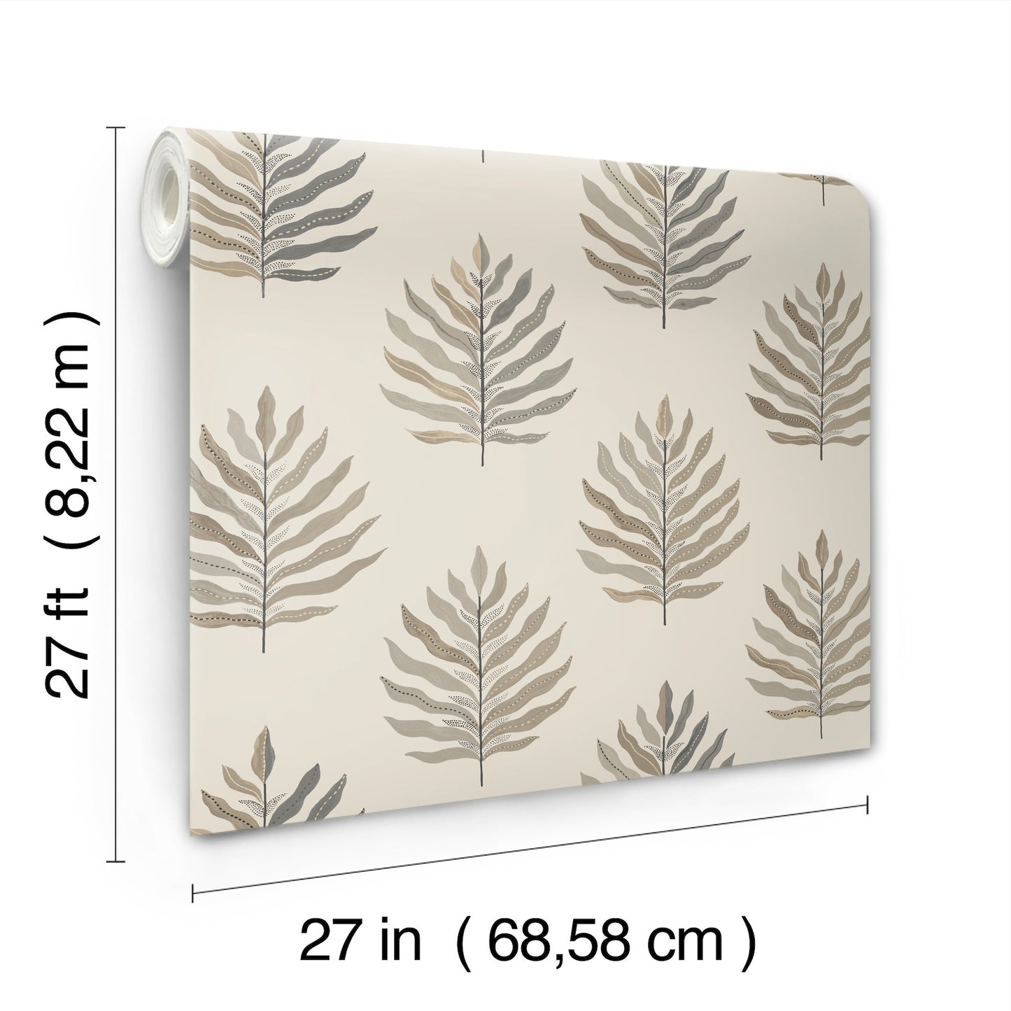 York Wallcoverings Montecito Miramar Sand Wallpaper Coastal Botanical Beiges   - MT5604