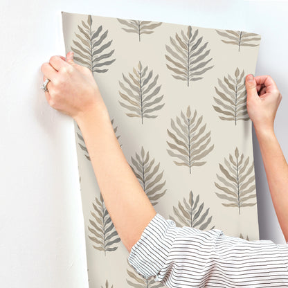 York Wallcoverings Montecito Miramar Sand Wallpaper Coastal Botanical Beiges   - MT5604