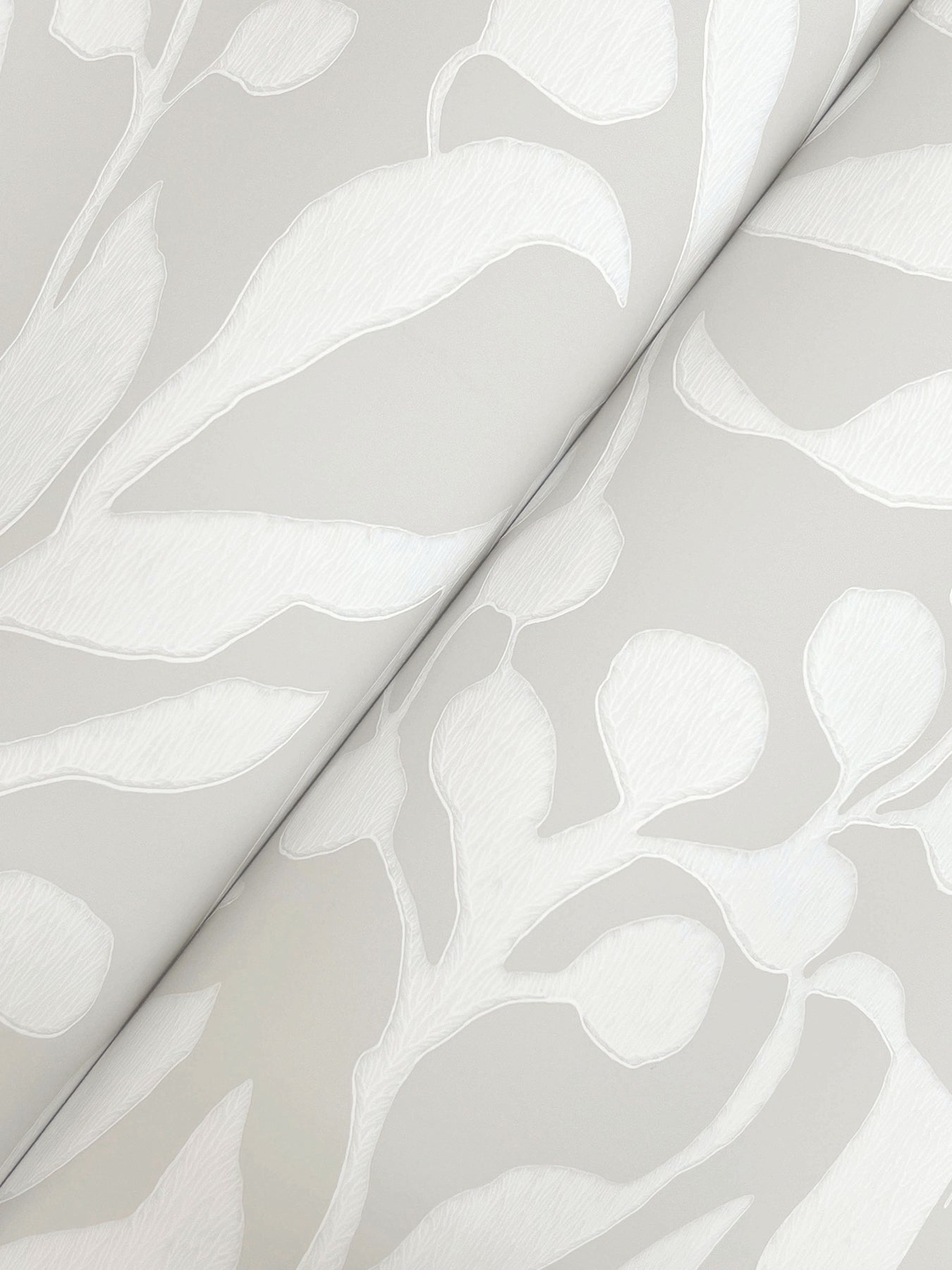 York Wallcoverings Montecito Olive Mill Salt Wallpaper Coastal Botanical Greys   - MT5615