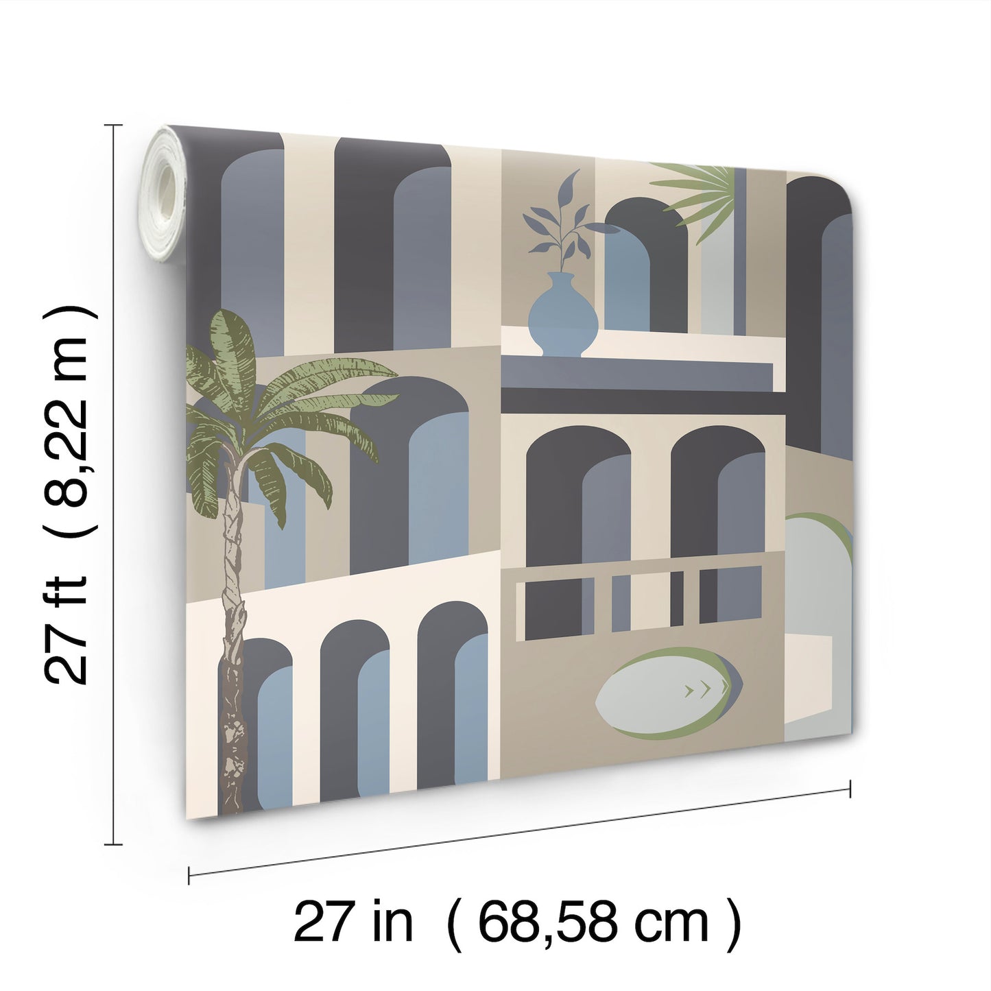 York Wallcoverings Montecito Monte Vista Seaside Wallpaper Bohemian Novelty Beiges   - MT5619