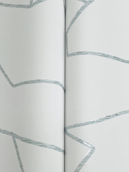 York Wallcoverings Montecito Suite Style Dolphin Wallpaper Modern Geometrics Whites and Off-Whites   - MT5621