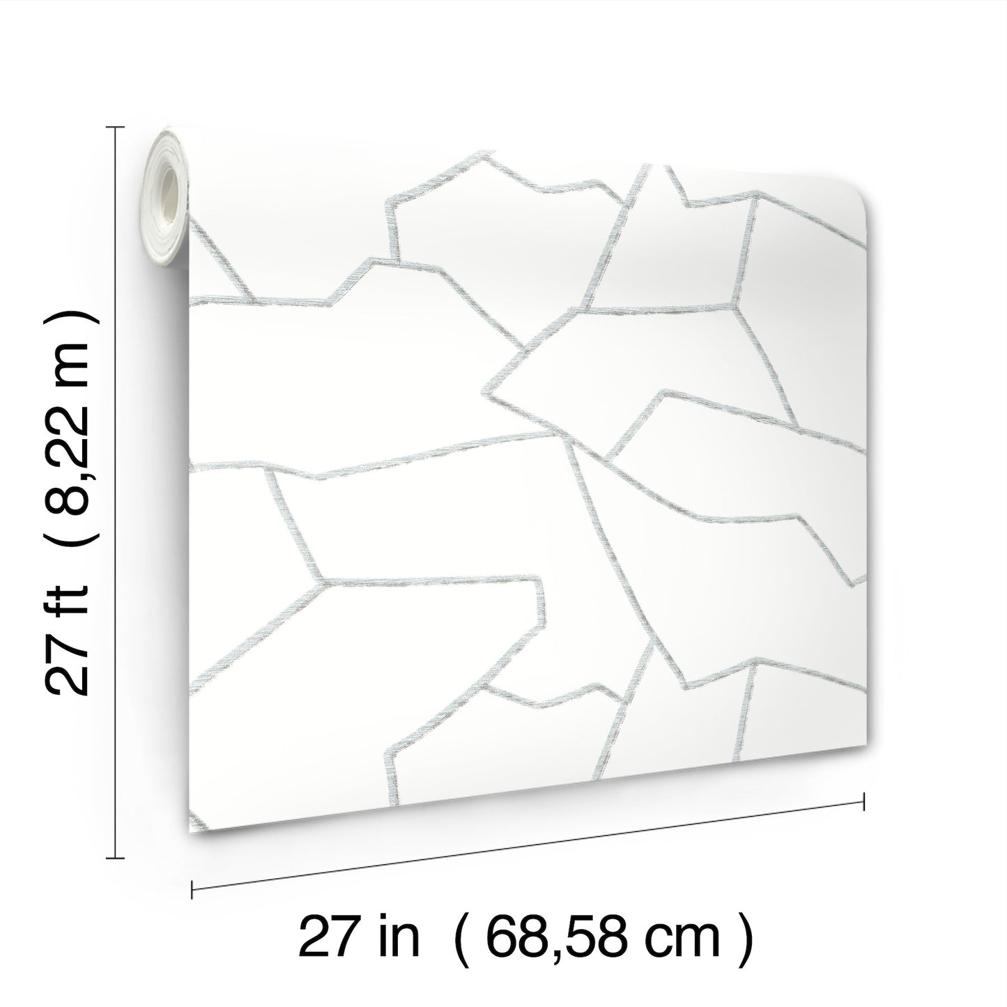 York Wallcoverings Montecito Suite Style Dolphin Wallpaper Modern Geometrics Whites and Off-Whites   - MT5621