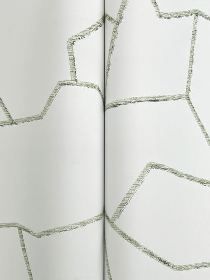 York Wallcoverings Montecito Suite Style Palm Wallpaper Modern Geometrics Whites and Off-Whites   - MT5624