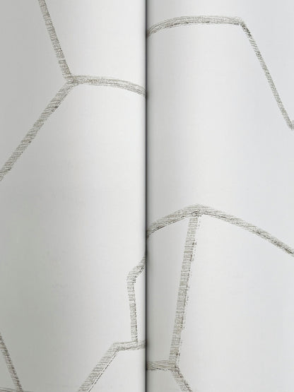 York Wallcoverings Montecito Suite Style Fog Wallpaper Modern Geometrics Whites and Off-Whites   - MT5625