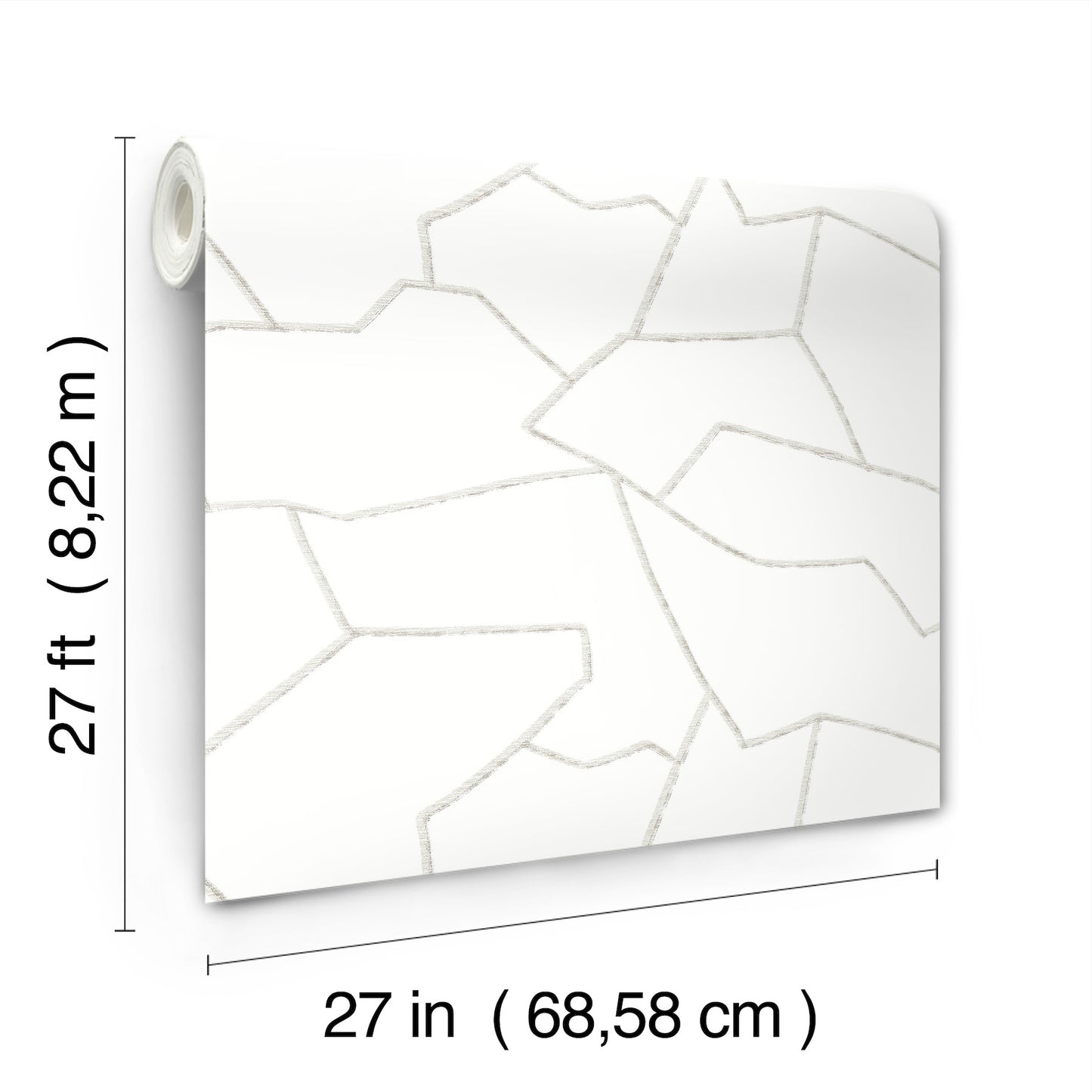 York Wallcoverings Montecito Suite Style Fog Wallpaper Modern Geometrics Whites and Off-Whites   - MT5625