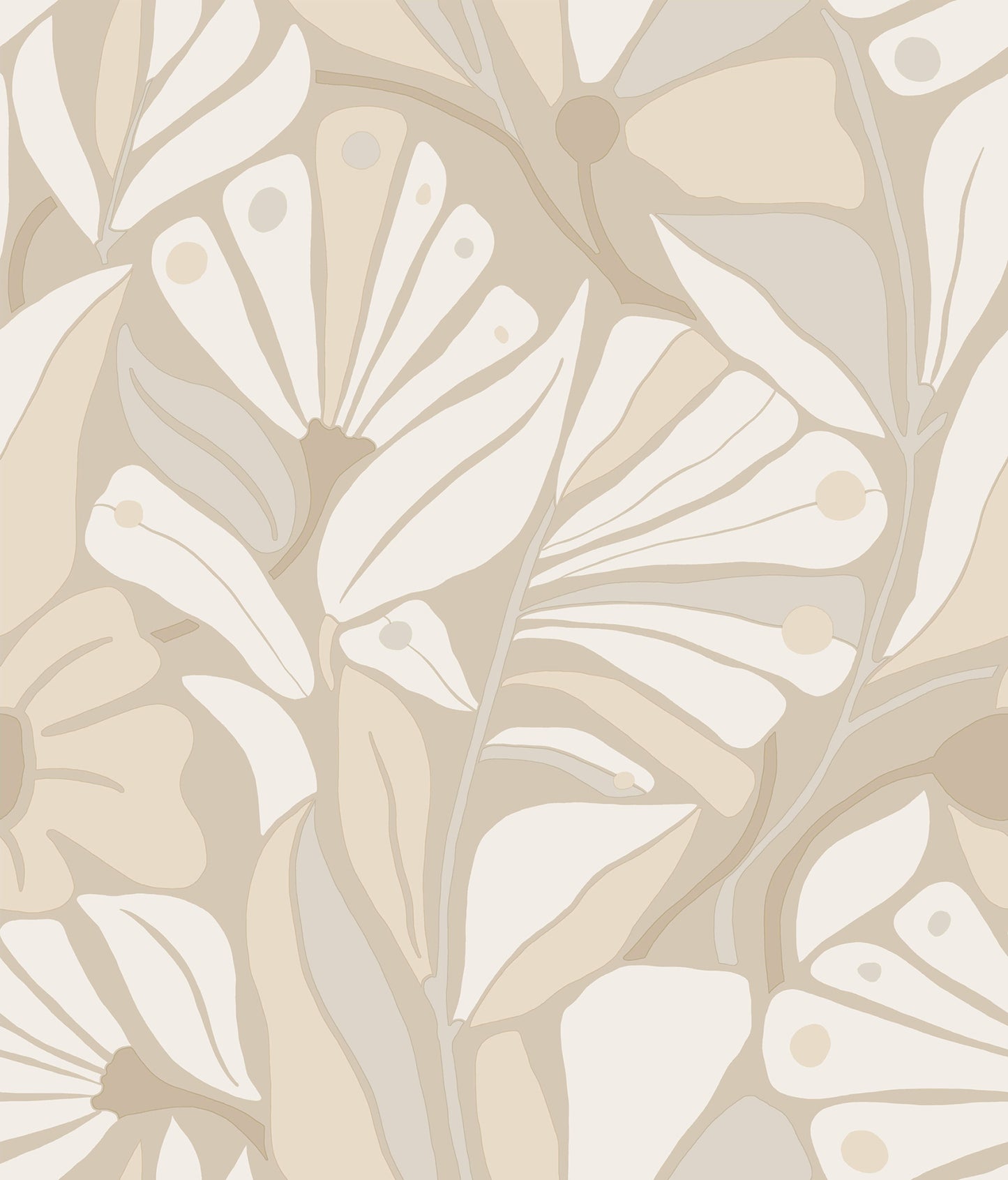 York Wallcoverings Montecito Cabana Club Fog Wallpaper Coastal Botanical Beiges   - MT5629