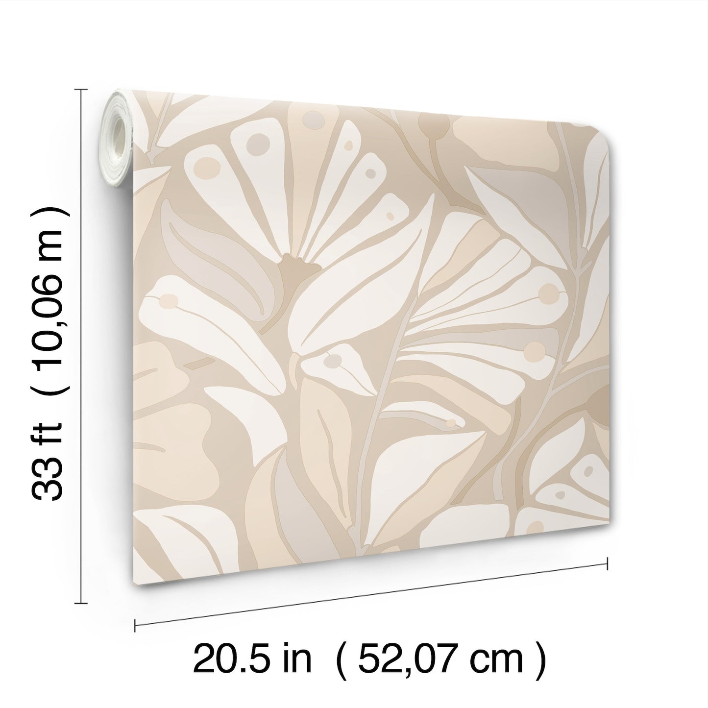 York Wallcoverings Montecito Cabana Club Fog Wallpaper Coastal Botanical Beiges   - MT5629