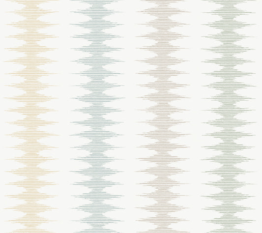 York Wallcoverings Montecito Woven Desert Coastal Wallpaper Modern Stripes Beiges   - MT5641