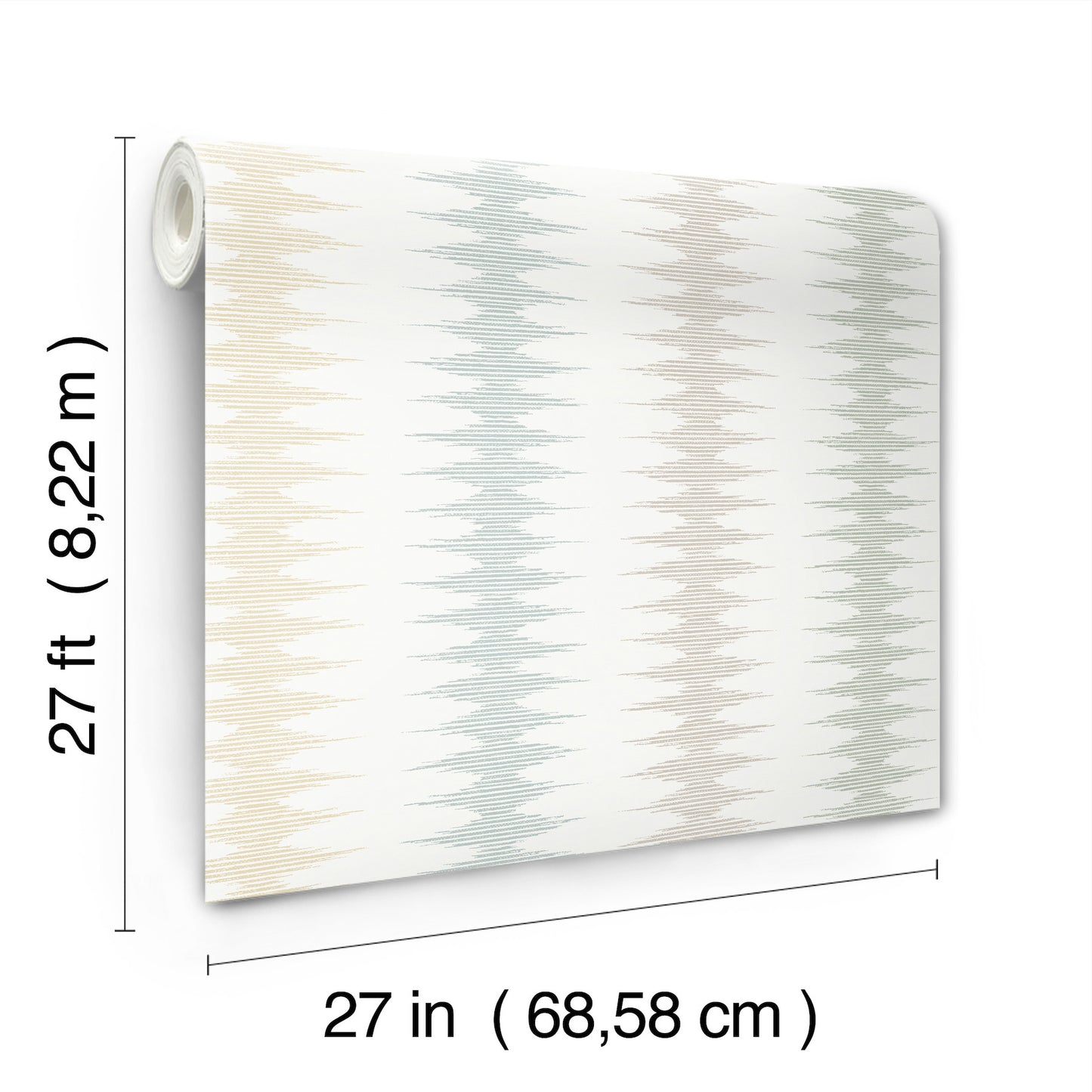 York Wallcoverings Montecito Woven Desert Coastal Wallpaper Modern Stripes Beiges   - MT5641