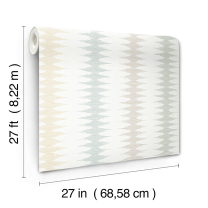 York Wallcoverings Montecito Woven Desert Coastal Wallpaper Modern Stripes Beiges   - MT5641