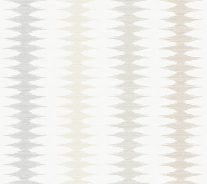 York Wallcoverings Montecito Woven Desert Sand and Fog Wallpaper Modern Stripes Beiges   - MT5642