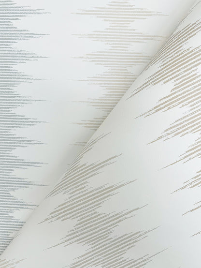 York Wallcoverings Montecito Woven Desert Sand and Fog Wallpaper Modern Stripes Beiges   - MT5642