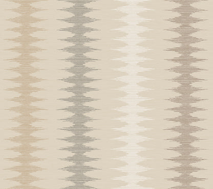 York Wallcoverings Montecito Woven Desert Mirage Wallpaper Modern Stripes Beiges   - MT5643