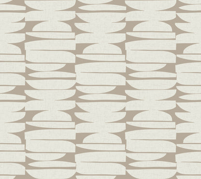 York Wallcoverings Montecito Lovely Libra Dune Wallpaper Modern Geometrics Browns   - MT5652