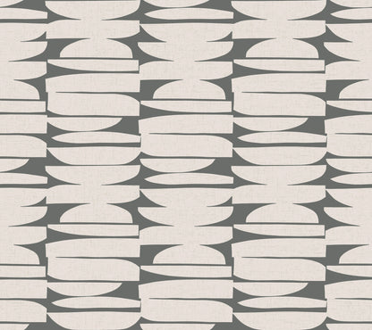 York Wallcoverings Montecito Lovely Libra Onyx Wallpaper Modern Geometrics Blacks   - MT5655