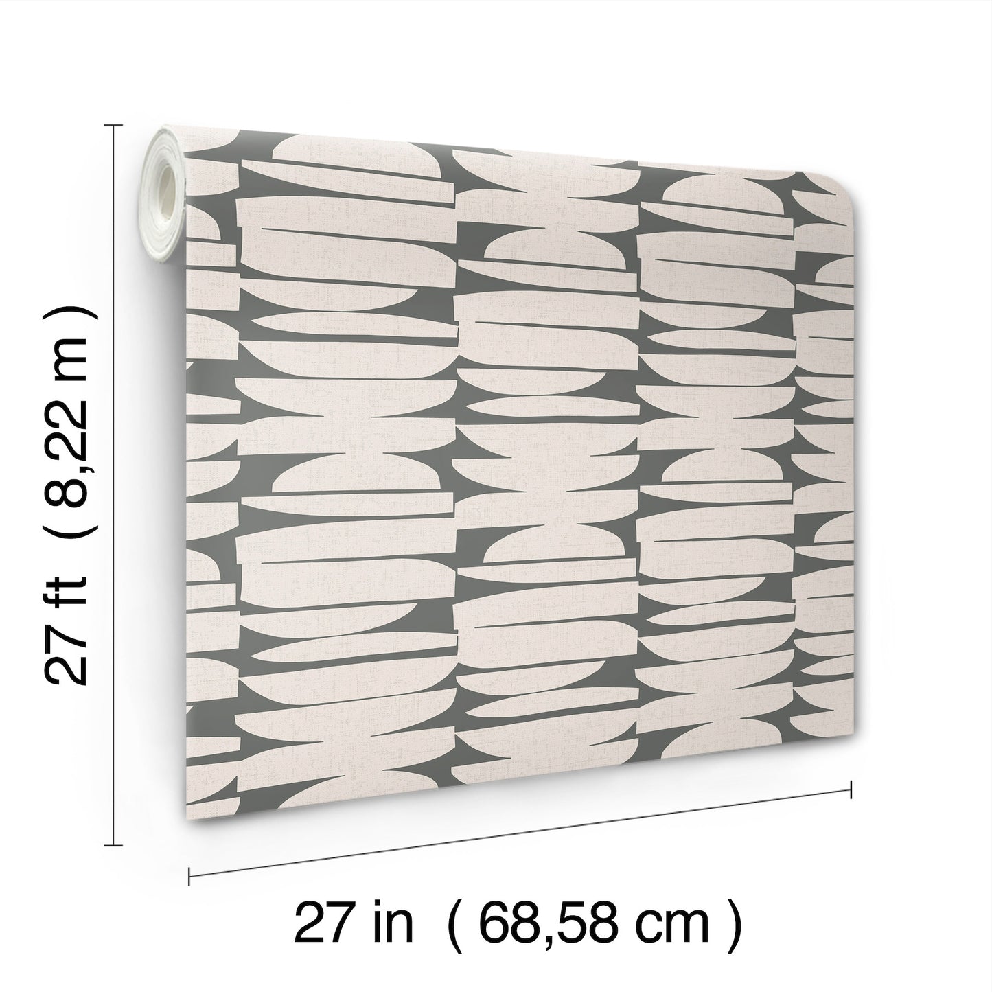 York Wallcoverings Montecito Lovely Libra Onyx Wallpaper Modern Geometrics Blacks   - MT5655