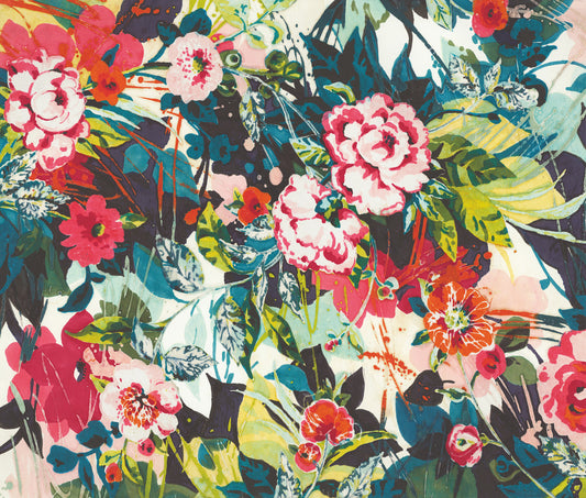 York Wallcoverings Mural Resource Library Pop Floral Bright Wall Mural      - MU0217M