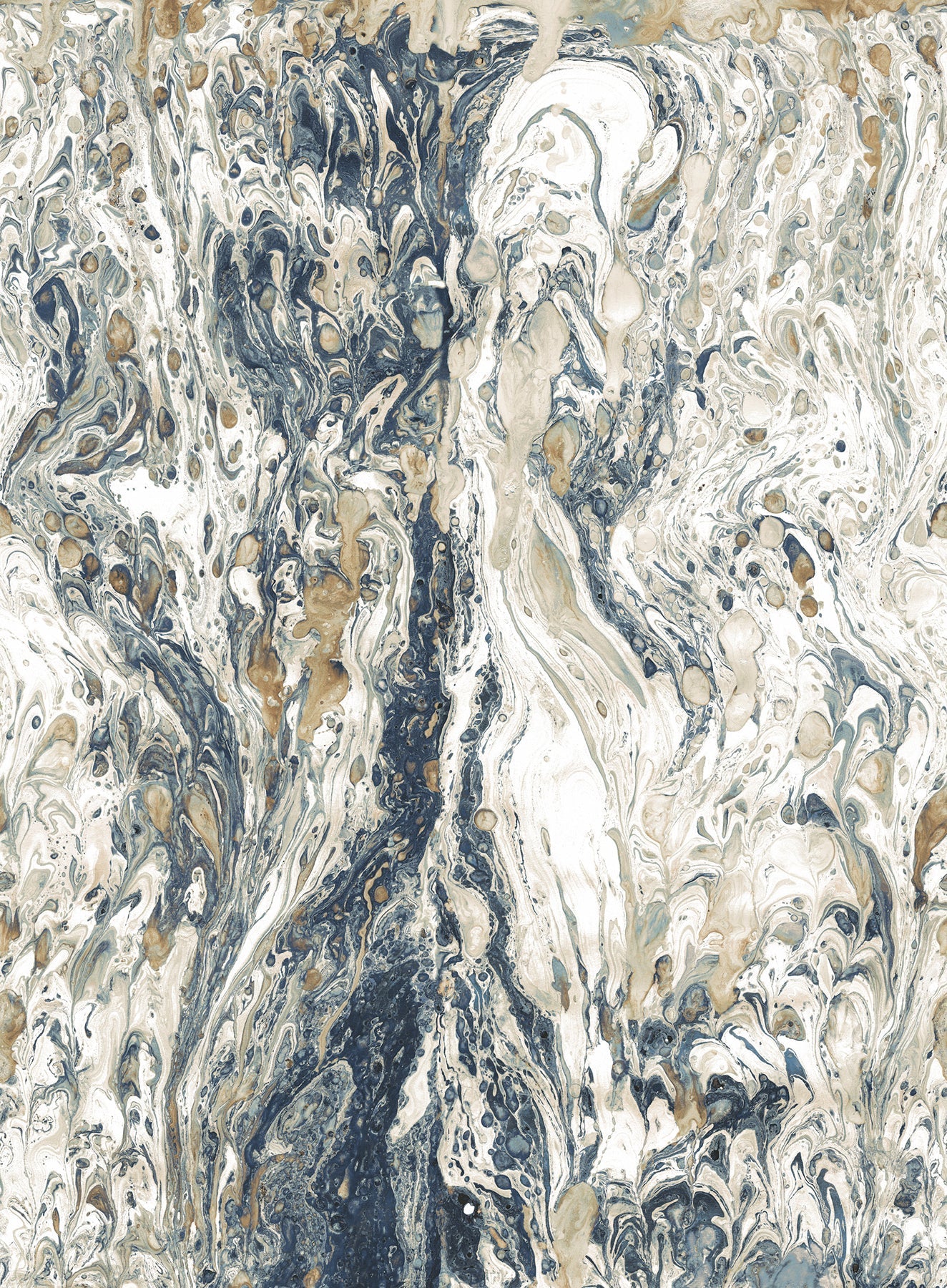 York Wallcoverings York Wallcoverings Watermark Blue Wall Mural   Blues   - MU0226M