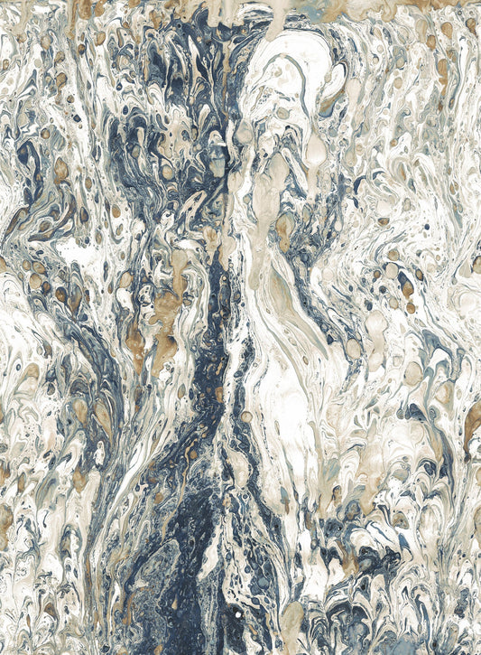 York Wallcoverings York Wallcoverings Watermark Blue Wall Mural   Blues   - MU0226M