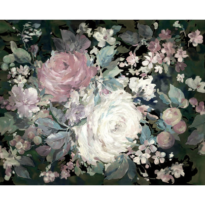 York Wallcoverings Mural Resource Library Impressionist Floral Pink Wall Mural  Florals and Flowers Multicolor   - MU0247M