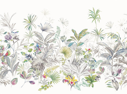 York Wallcoverings York Wallcoverings Tropical Green Wall Mural  Botanical Whites and Off-Whites   - MU0278M