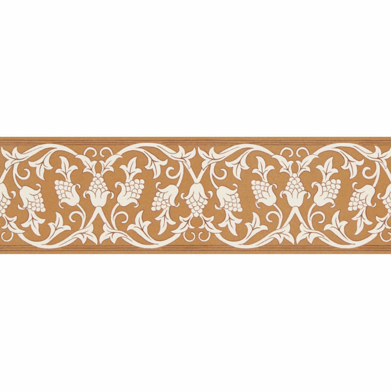 MORRIS & CO St Johns Border Wallpaper Classic Floral Sussex Rush   - MUNW217611