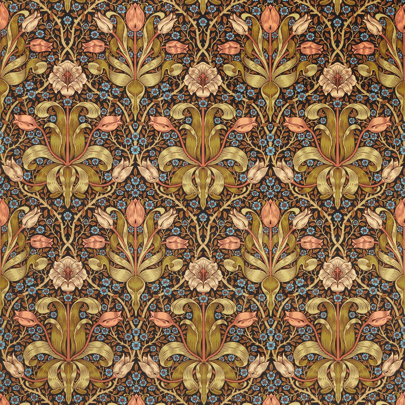 MORRIS & CO Spring Thicket Fabric Contemporary, Floral Old Fashioned   - MVOF227208