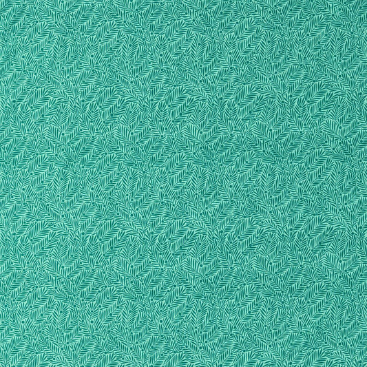 MORRIS & CO Yew & Aril Fabric Leaves , Trees Teal   - MVOF227225
