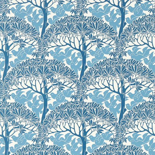 MORRIS & CO The Savaric Wallpaper Leaves , Trees Cirrus  Flexo - Wide Width Printed Wallpaper - MVOW217339