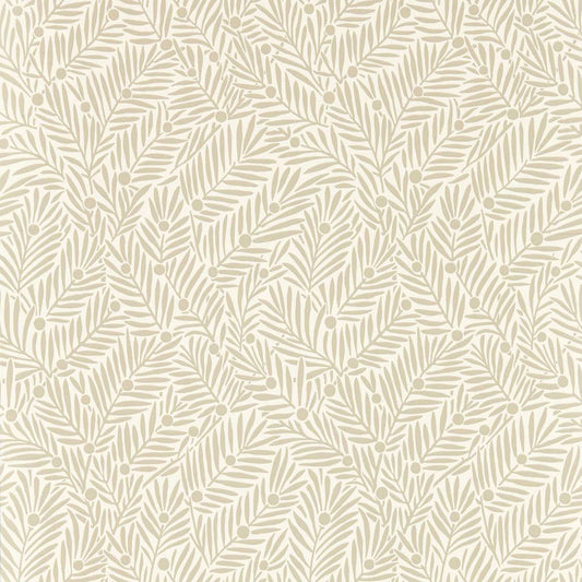 MORRIS & CO Yew & Aril Wallpaper Leaves , Trees Rice Paper  Surflex-Printed Wallpaper - MVOW217347