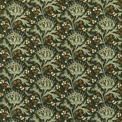 MORRIS & CO Artichoke Velvet Fabric Contemporary, Floral Tump   - MWAR227000