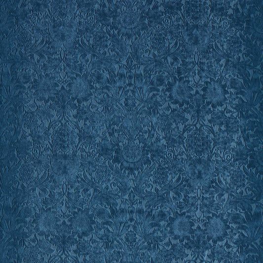 MORRIS & CO Sunflower Caffoy Velvet Fabric Contemporary, Floral Inky Fingers   - MWAR237282