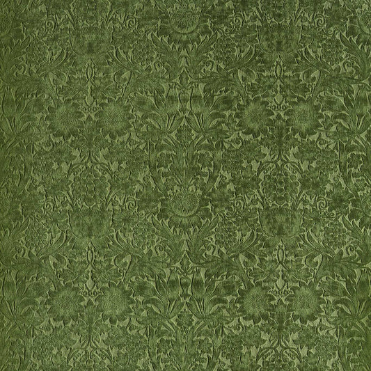 MORRIS & CO Sunflower Caffoy Velvet Fabric Contemporary, Floral Tump   - MWAR237283