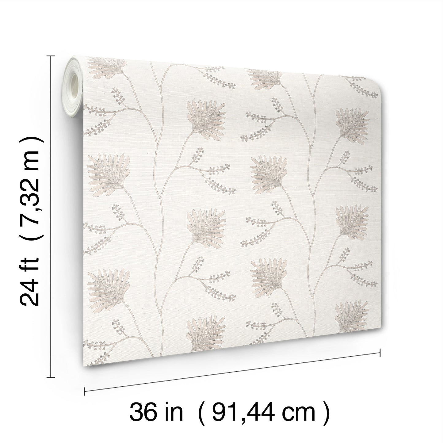 York Wallcoverings Astoria Laelynn Pearl Wallpaper Traditional Grasscloth Whites and Off-Whites   - MX9606