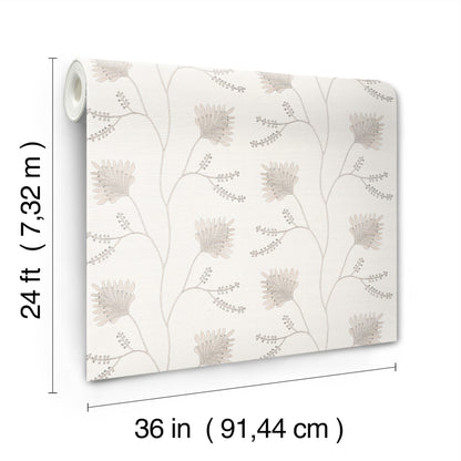 York Wallcoverings Astoria Laelynn Pearl Wallpaper Traditional Grasscloth Whites and Off-Whites   - MX9606