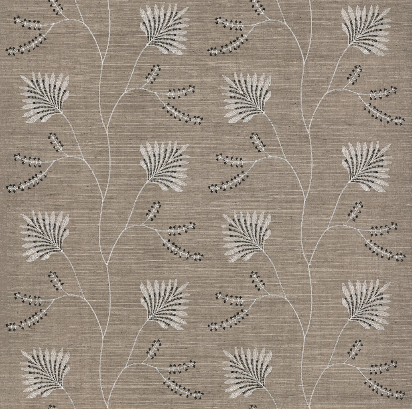 York Wallcoverings Astoria Laelynn Taupe Wallpaper Traditional Grasscloth Browns   - MX9607