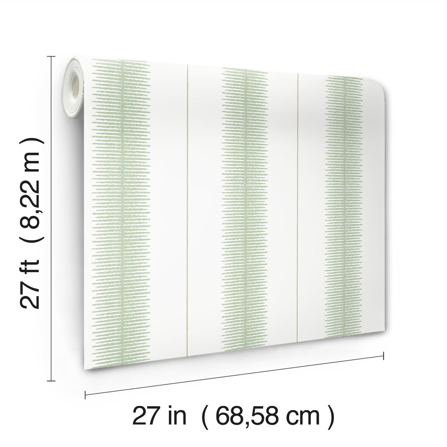 York Wallcoverings Astoria Tandem Stripe Green Wallpaper Modern Stripes Greens   - MX9614
