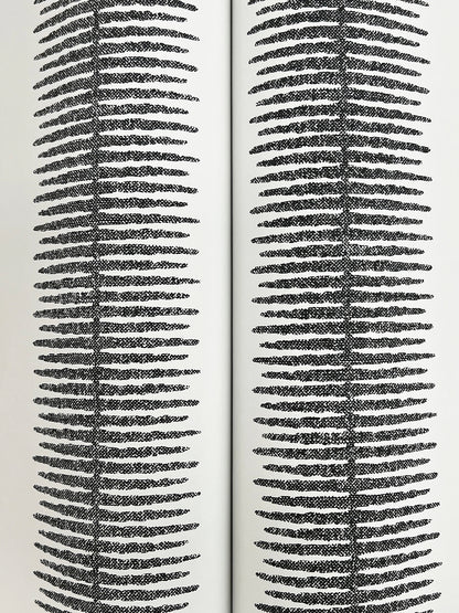 York Wallcoverings Astoria Tandem Stripe Black Wallpaper Modern Stripes Blacks   - MX9615