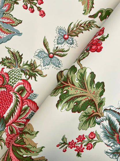 York Wallcoverings Astoria Monroe Rhubarb Wallpaper Traditional Florals Pinks   - MX9625W