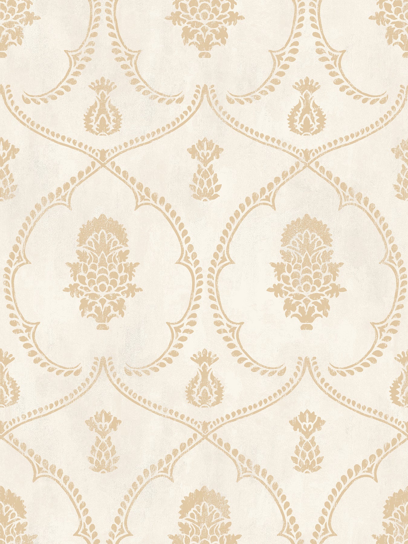 York Wallcoverings Astoria Royal Damask Soft Gold Wallpaper Traditional Damasks Yellows   - MX9643
