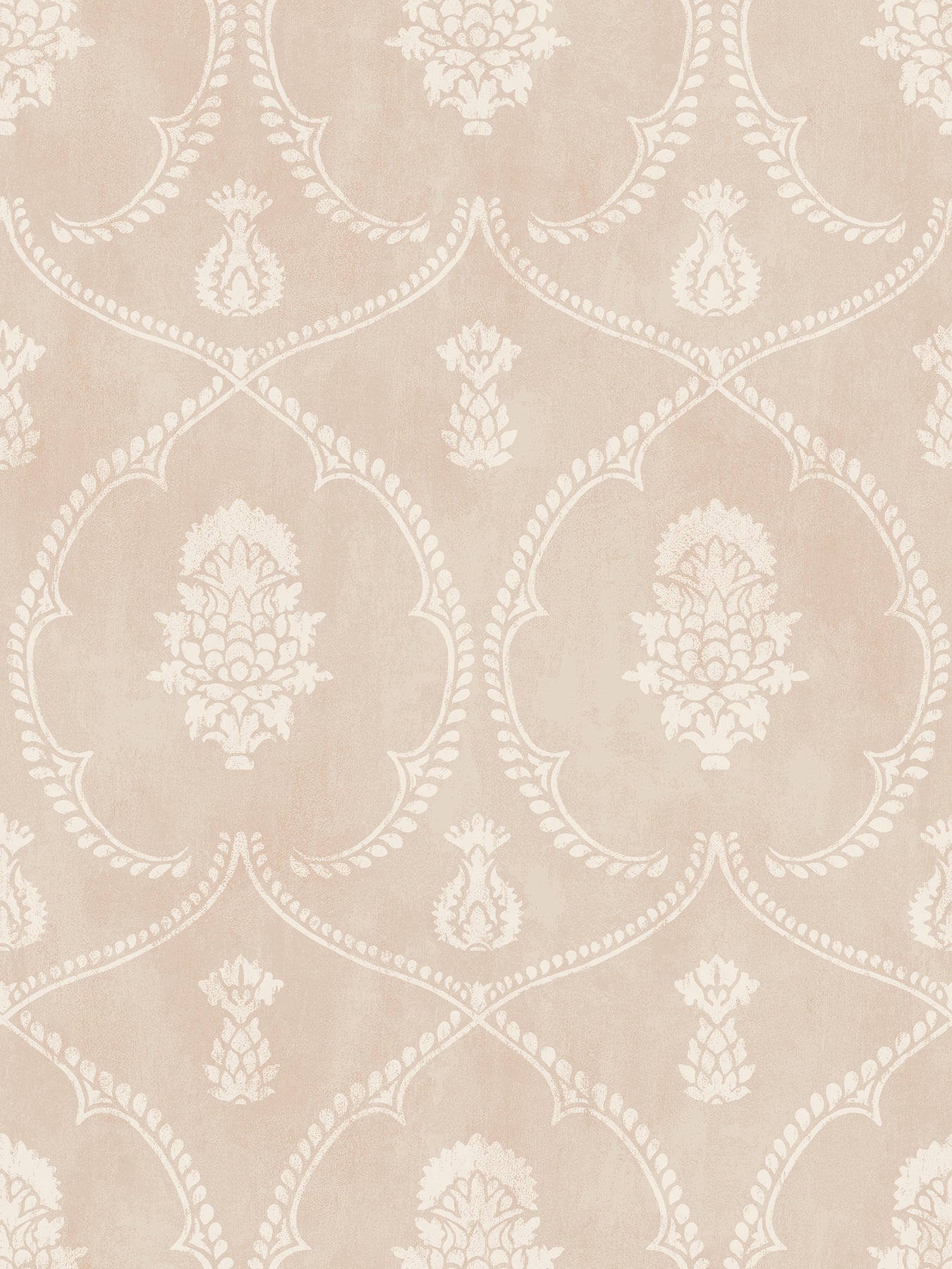 York Wallcoverings Astoria Royal Damask Blush Wallpaper Traditional Damasks Pinks   - MX9646